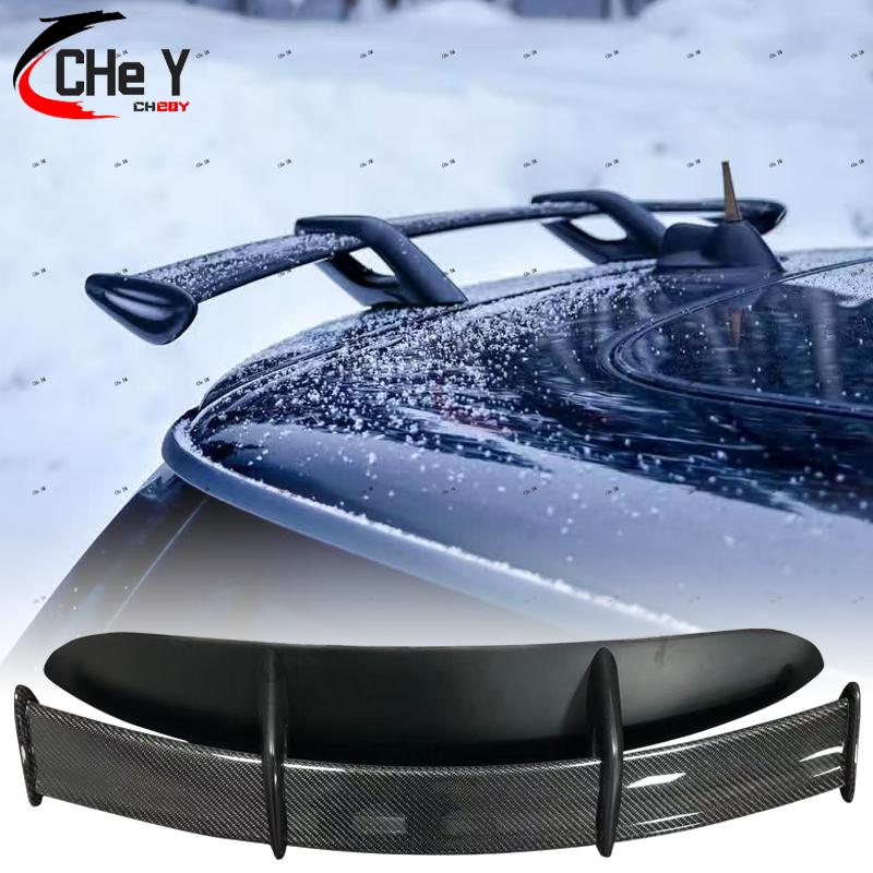 For Mini cooper 06-13 R56 Ver.2.11/2.12 Type B JCW Style FRP Carbon Fiber Roof Spoiler Rear Wing Exterior Body kits GT Spoiler