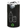 82L Oxford Cloth Aluminum Handle Recycling Bottle Storage Bag Dirty Clothes Basket Home Storage Folding Recycling Bag