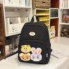 Schoolbag fog sweet waxy doll sweet and cute backpack kindergarten middle and large class bag spring outing research light small backpack