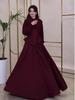 2025 Autumn Retro Palace Style Elegant Long Sleeve Maxi Dress for Women