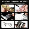 Chrome Marker Pen Mirror Effect Liquid Chrome Paint Pen High Gloss Metallic Marker For Model Car Repair Diy Graffiti Art Suppli