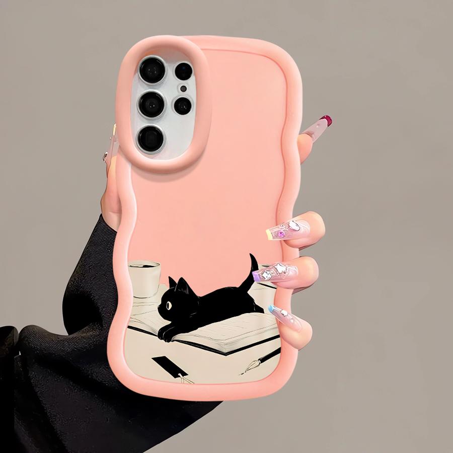Cute Cat Case for Samsung Galaxy S20 FE S21 S25 S24 A25 A26 S23 Plus S22 Ultra Soft Phone Cover A24 A54 A35 A34 A55 A36