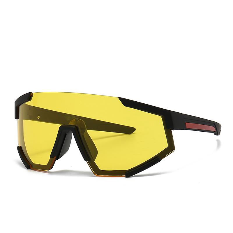 

Sps04 One-Piece Oversized Frame One-Piece Retro Sunglasses Modern Charm Glasses Trendy Street Photography Sunglasses