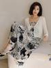 Laengsseon Ls_Ink Flower Sleeveless Dress