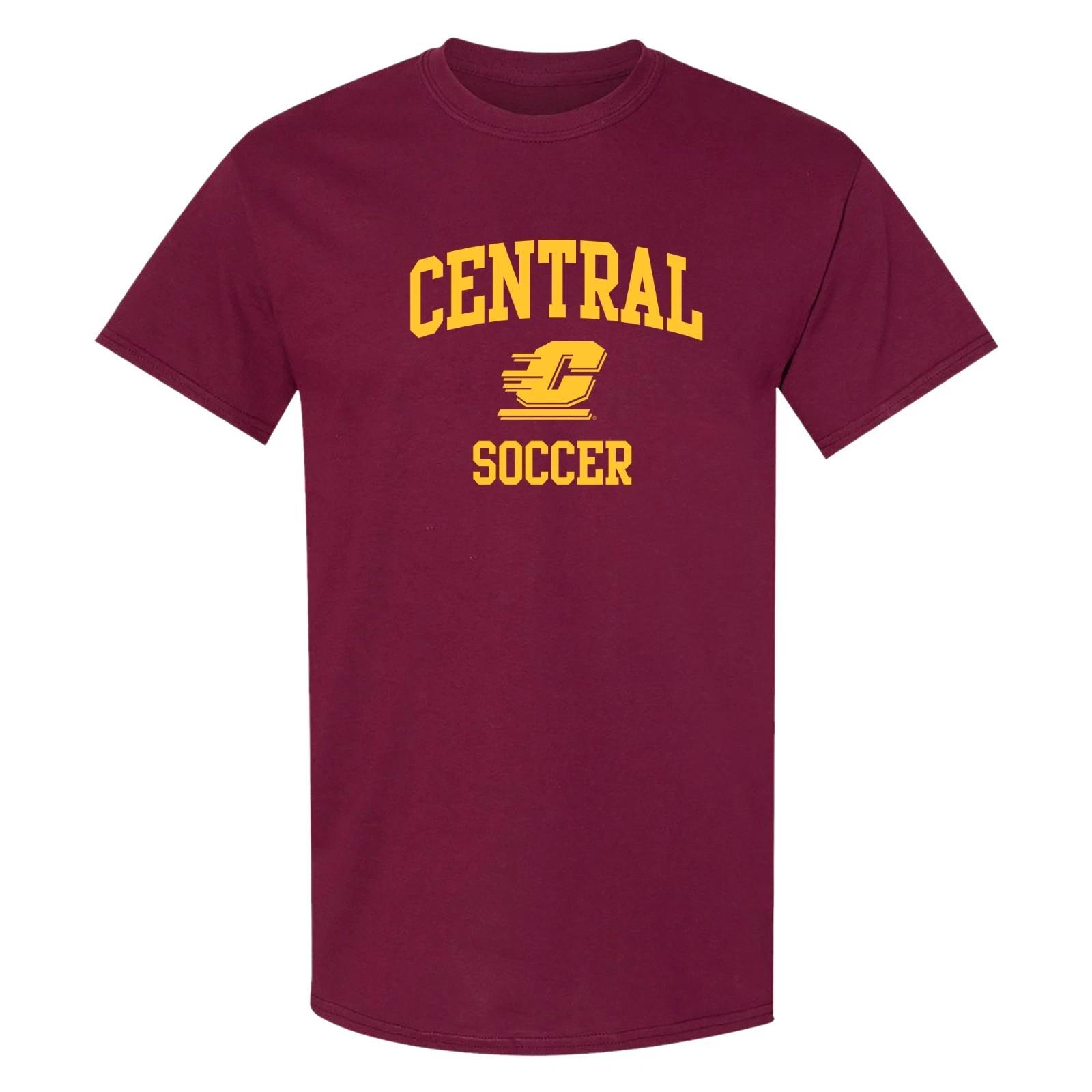 Central Michigan Arch Logo Soccer T-Shirt - Maroon 3XL