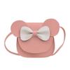Bear Bowknot Shoulder Bag Childrens Cartoon Animal Shoulder Bag Pu Material
