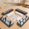 Mini Egg Mahjong & Card Game Set: Portable Outdoor Storage Box for Kids & Adults, Educational Party Fun