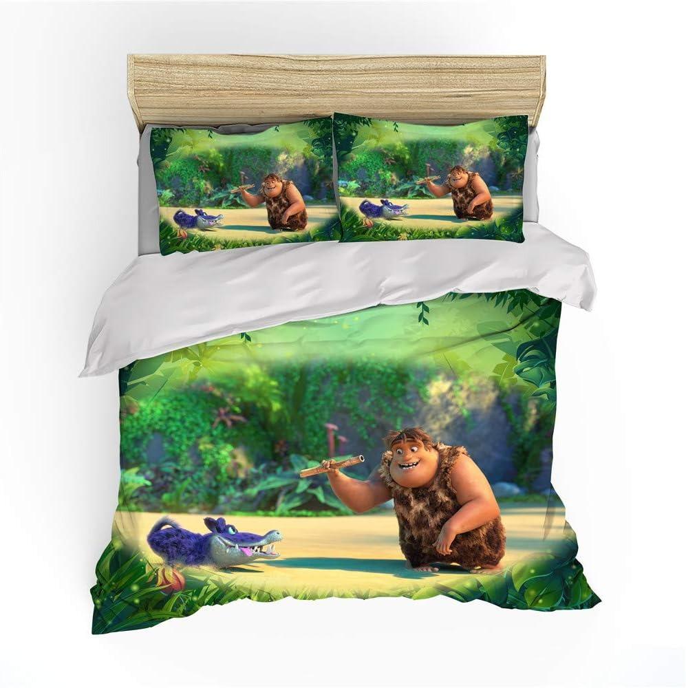 The Croods 3D Printed Duvet Case Pillowcase Bedding Set Twin Full Queen King Size for Bedroom Decor