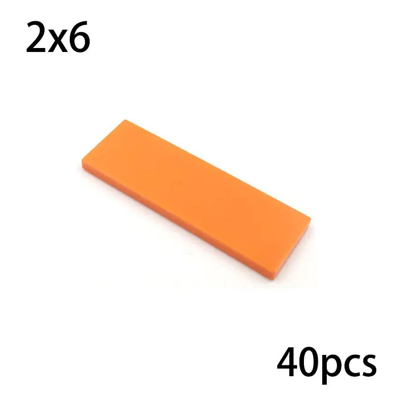 2x6 Dots Creative Size MOC Building Blocks Smooth Thin Flat Tile Figure Educational Bricks Compatible 69729 Toys for Kid