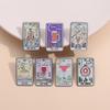 Stylish Tarot Retro Card Brooch In Alloy For Chic Fashion Accessories For All