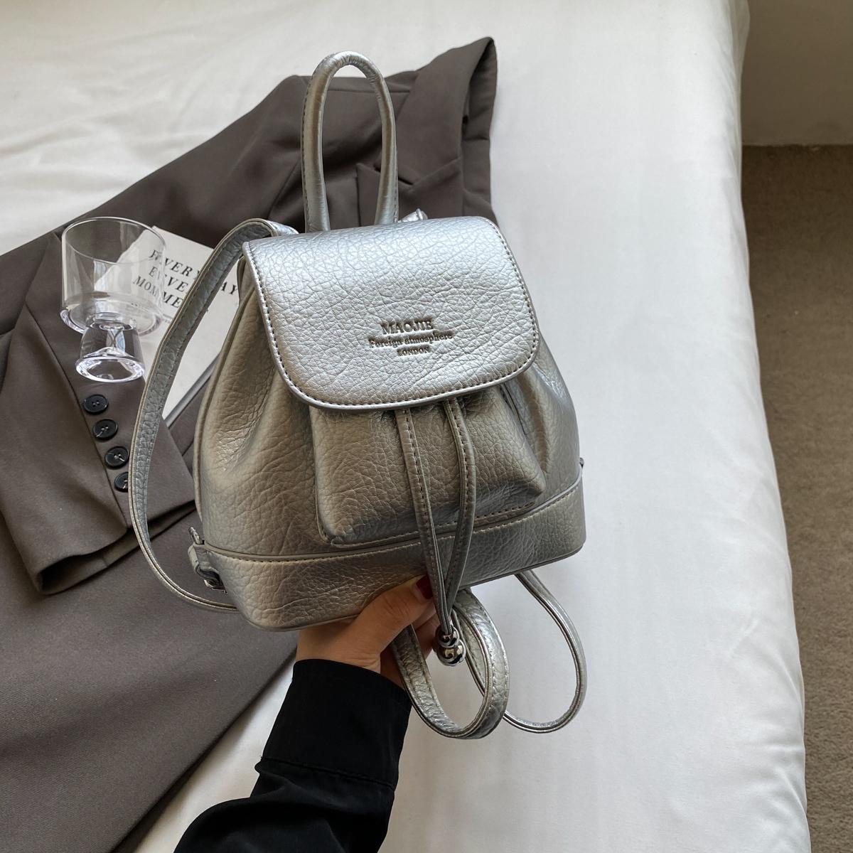 

1 шт., однотонный рюкзак-ведро, модная сумка через плечо для дальних поездок