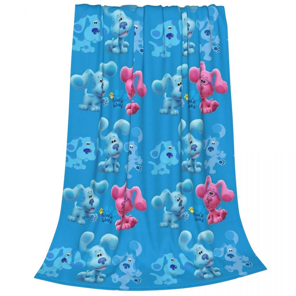 Blues Clues Cartoon TV Show Blanket Flannel Funny Warm Throw Blanket for Bedspread Winter