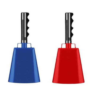 Durable Metal Cowbells With Decorative Handle Sports Fans Cow Bells Perfect For Sports Arenas And Graduation Parties