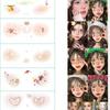 Cartoon Pattern Water Transfer Tattoo Decals Disposable Facial Stickers Lovely Removable Body Art Ornaments Waterproof Temporar