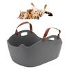 Portable Cat Litter Box Super Large Capacity   Proof Handheld Cat Litter Box Basket for Travel