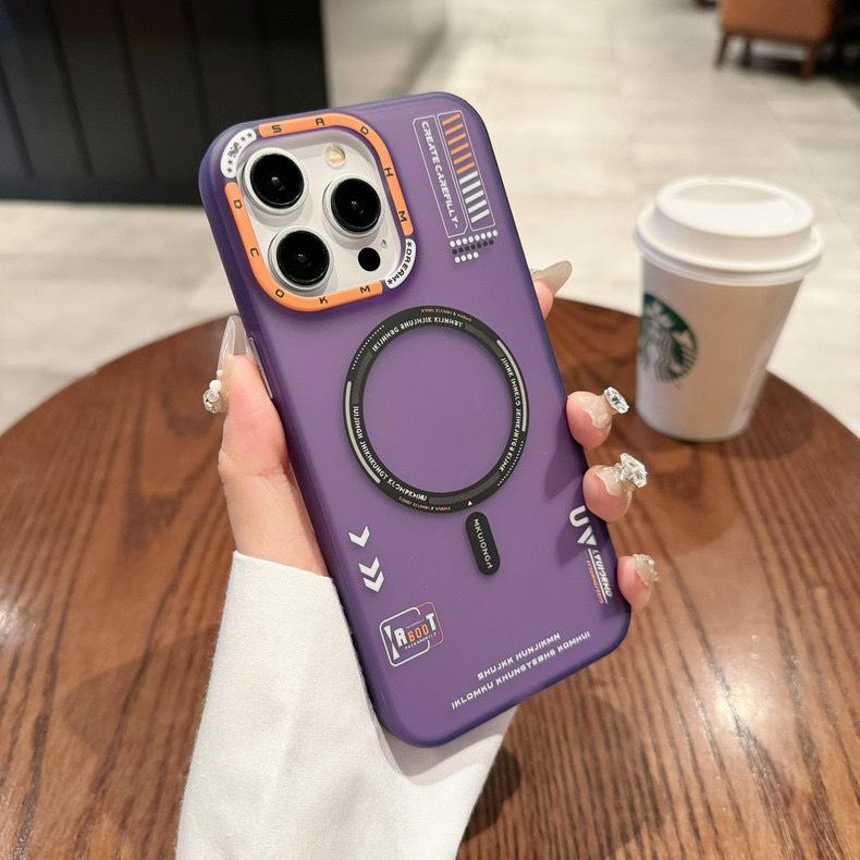 Applicable To IPhone17 Magnetic Absorbent M1 Mobile Phone Case Matte Skin Feeling Apple 16 Promax Trendy Brand 15 Anti Fall Protection Case