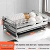 Zhishi 304 Stainless Steel Kitchen Countertop Dish Drying Rack