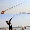 Canna da Pesca Ultracorta Mini Portatile 1.8-6.3M Pesca in Torrente Canna da Pesca Telescopica in Fibra di Carbonio Ultraleggera per Gamberi Carpa Canna da Mano