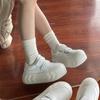 Zhao Ruth platform white shoes heightening Velcro casual shoes children round head versatile big head shoes board shoes women