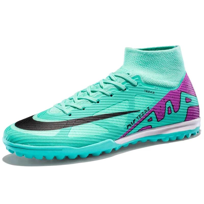Men Football Shoes TF/FG Society Cleats Indoor Soccer Shoes Professional Football Field Boots Fast Unisex Sneaker Top Quality