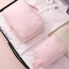Ladies Portable Cosmetic Bag Large Capacity Travel Washing Bag Three Dimensional Makeup Travel Double-layer Waterproof Partition Storage Bag