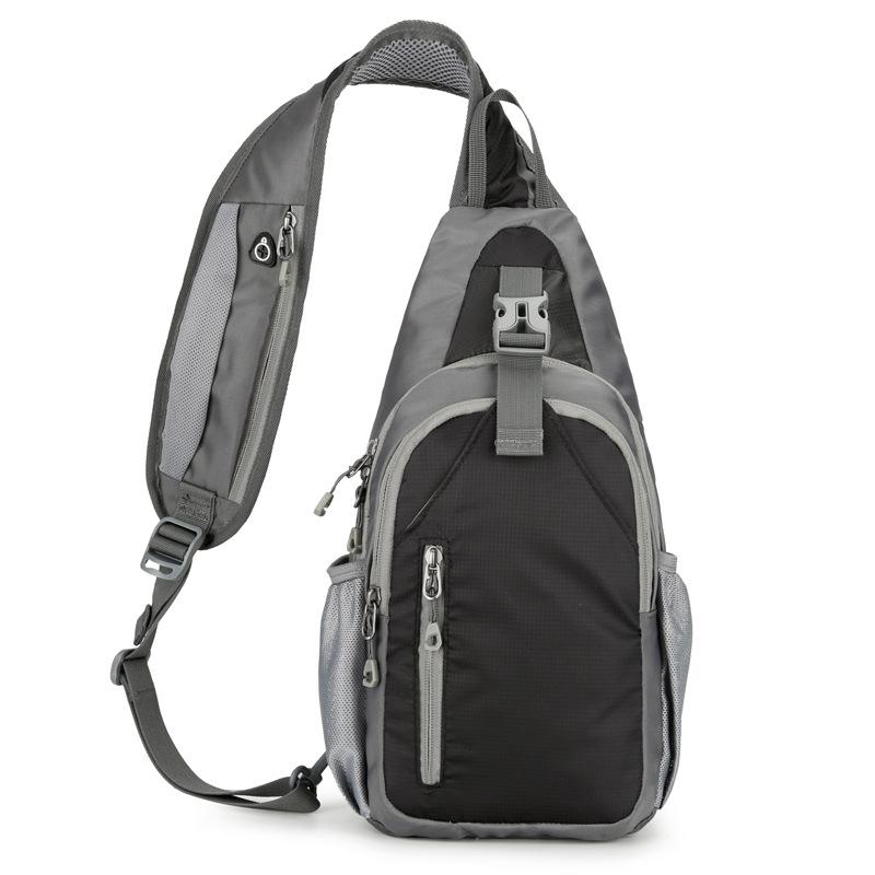 Trendy Utility Crossbody Bag Large Capacity Outdoor Cycling Shoulder Messenger Bag Streetwear Style чёрный