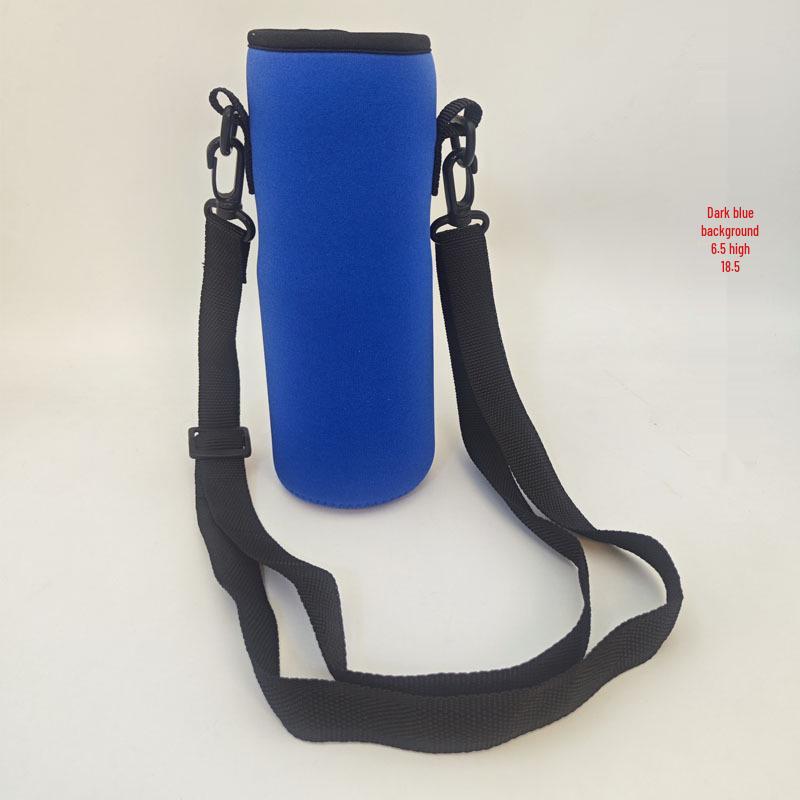 Isolierte Crossbody-Neoprenhülle für Glaswasserflaschen: Tragbare, verbrühsichere, hitzebeständige Schutzhülle