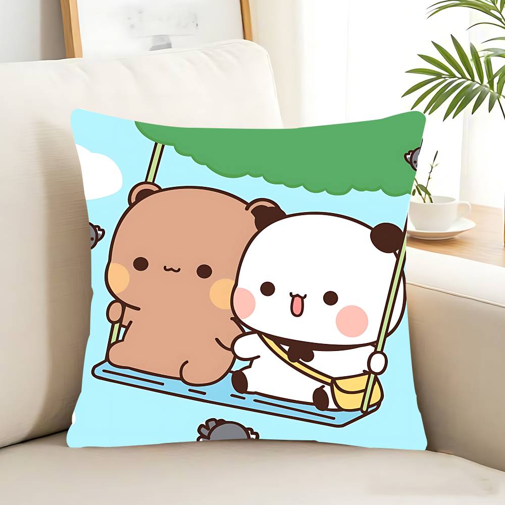 

Бубу и Дуду Милая Мультяшная Наволочка Съемная Моющаяся Наволочка – Всесезонный Мягкий Лен 12x12in 30x30cm