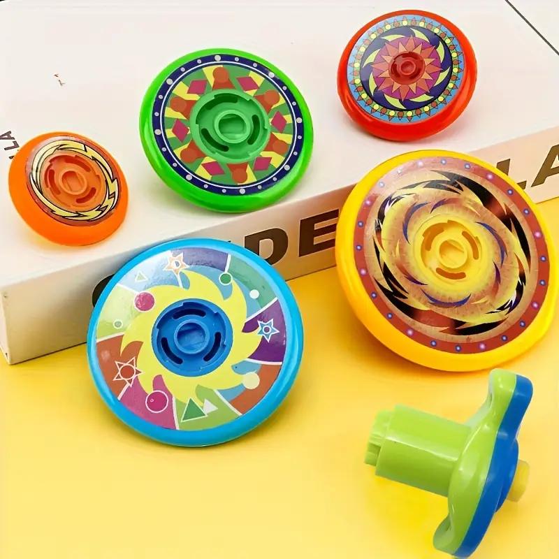 5pcs New Fun Stacking Spinning Top Toy with Colorful Rotation, Multi-Layered Spinning Fun for Boys And Girls To Compete