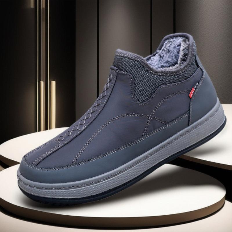 New Men Snow Boot Winter Cotton Shoes Comfortable Velvet And Thickening Shoes Simple Original Fashion Outdoor Waterproof Casual