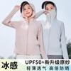 Original Yarn Ice Silk Sunscreen Clothing Women's 1011 Summer New UV Protection Sunscreen Clothing Outdoor Breathable Light Jacket