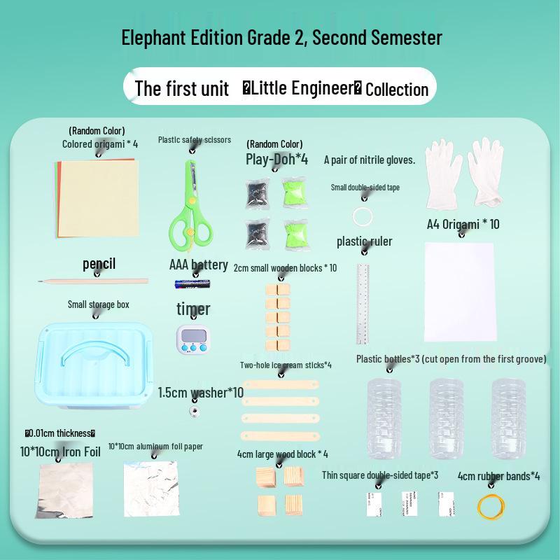 Elephant Edition: 2nd Grade Science Kit – Paper Bridge & Boat Engineering
