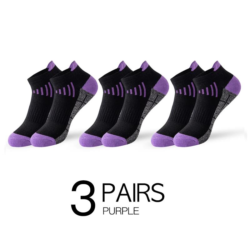 HSS 3Pairs Organic Cotton Women Socks Ankle Breathable Run Sports Sock Black Pink Casual Athletic Summer Thin Men Short Sokke