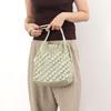 Cuco Metallic Knit Long Handle Tote Bag 2413112010 Black (019)
