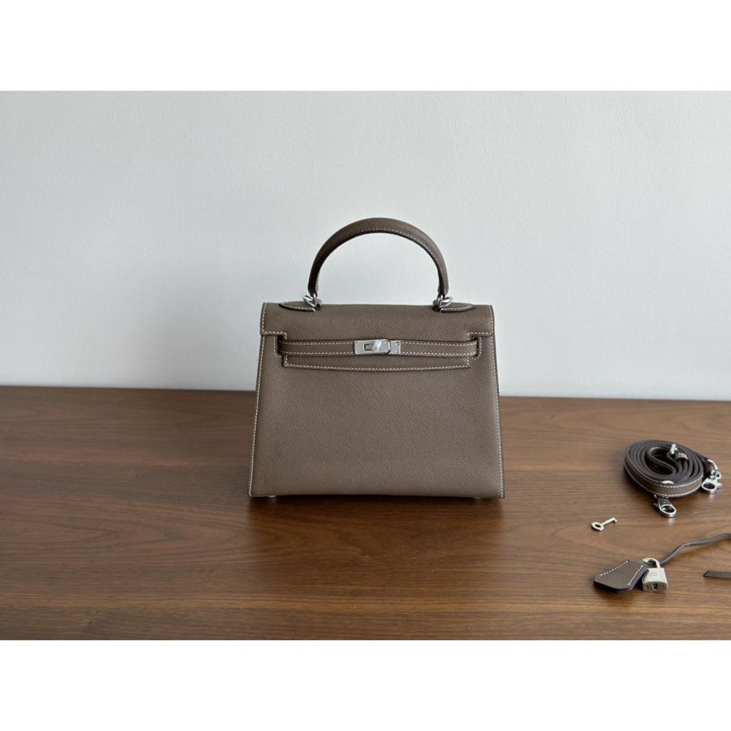 Kazilan Kelly 25 padrão de palma couro de vaca moda ombro portátil mensageiro bolsa de trabalho versátil mini bolsa