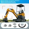 3 Way Diverter Valve 3 Way Diverter Valves with Quick Connectors 31 Inch Flexible Hoses for 1-2 Ton Chinese Mini Excavator