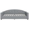 VidaXL Lit de repos gris clair 90x190 cm tissu 354193
