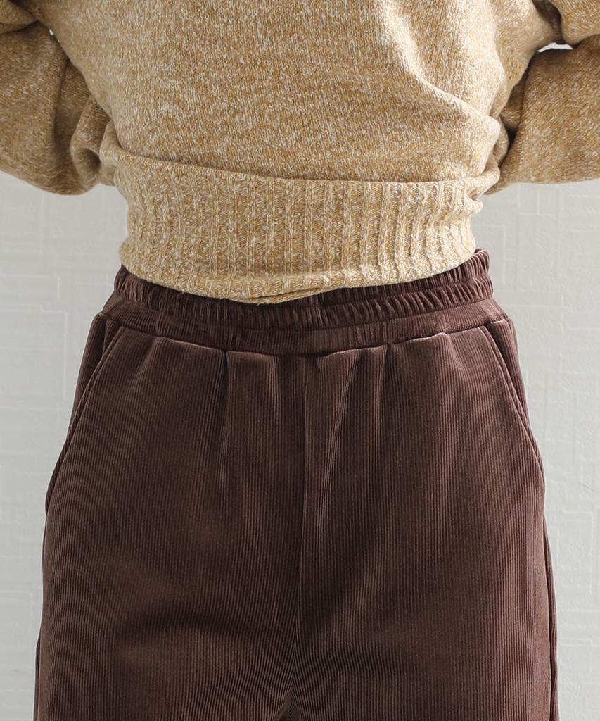 warm corduroy pants for fall and and comfortable with a elastic waist and long Available in plus sizes for fall and fleece Women's fleece-lined,