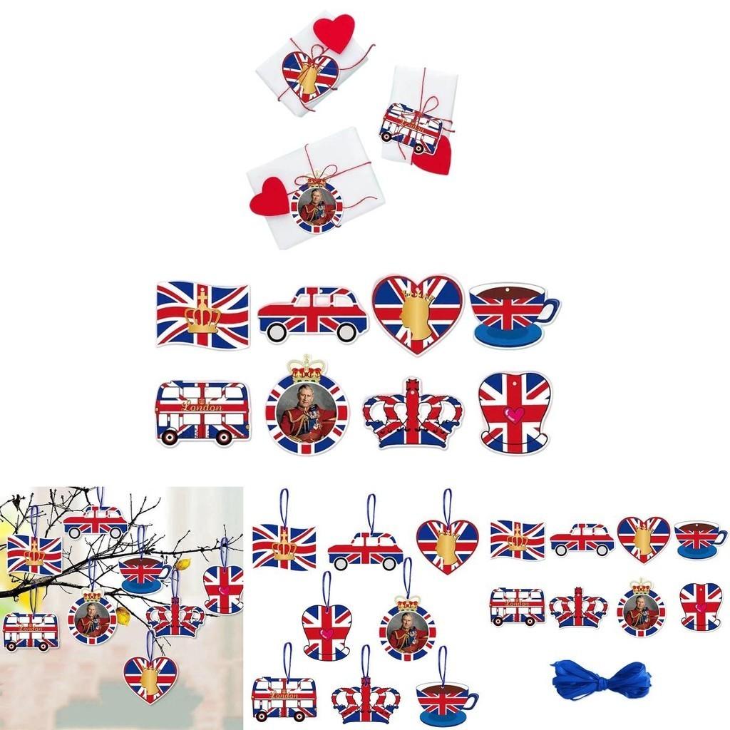 König Charles III. Krönungsfeier Dekorative Hängeelemente