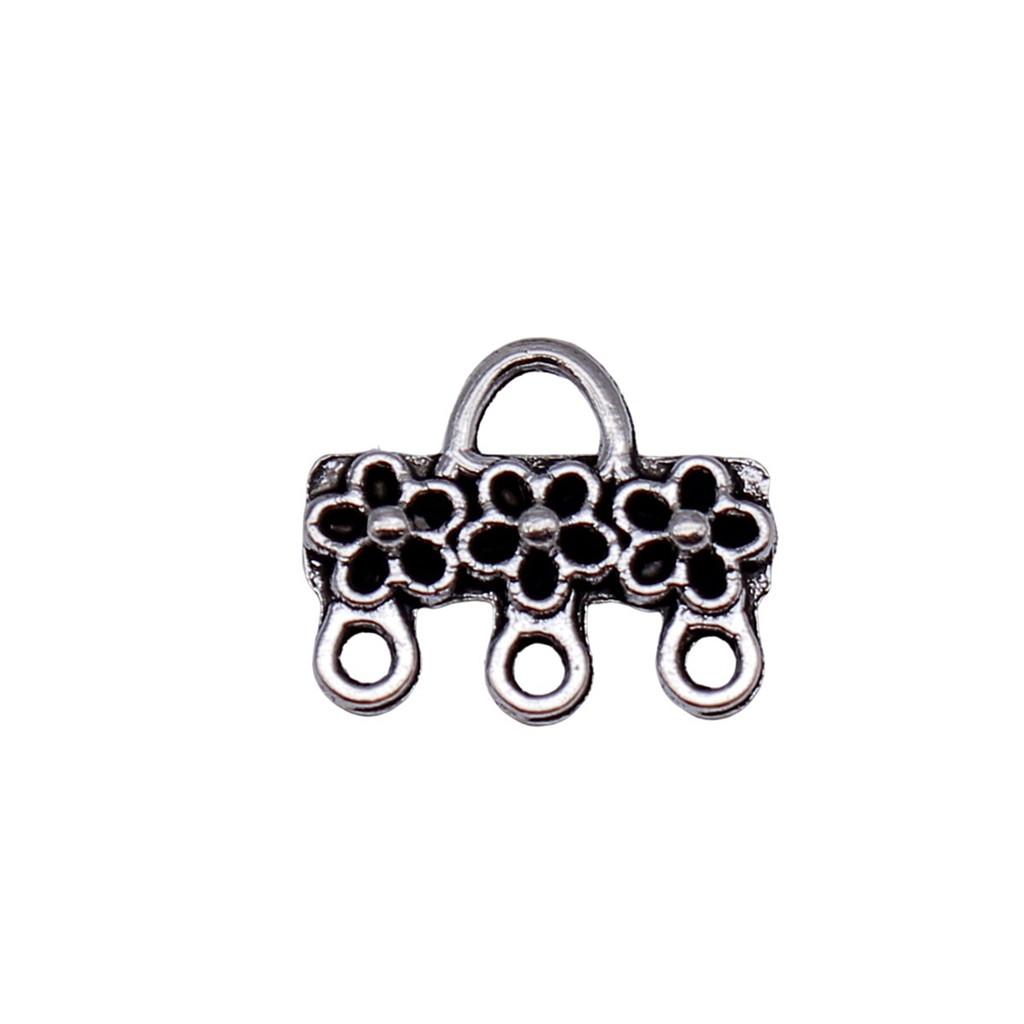 Geometric Flower Multi Loop Connectors Metal Links For Earrings Accessories Parts