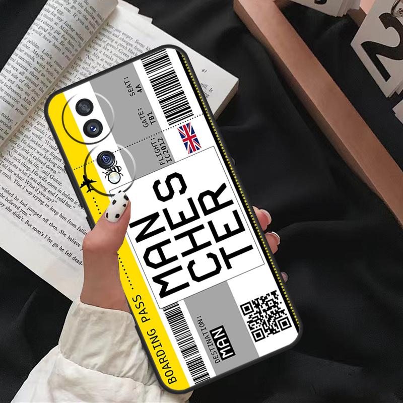 Boarding Pass Ticket For Honor Magic 8 6 7 Pro Case For Honor X9d X9c X9b X9a X8c X8b 200 400 50 70 90 Lite Win RT
