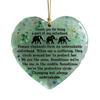 Elephant Sisterhood Keepsake Ceramic Round/Heart Ornament Elephant Friendship Hanging Ornaments Gift for Best Friends