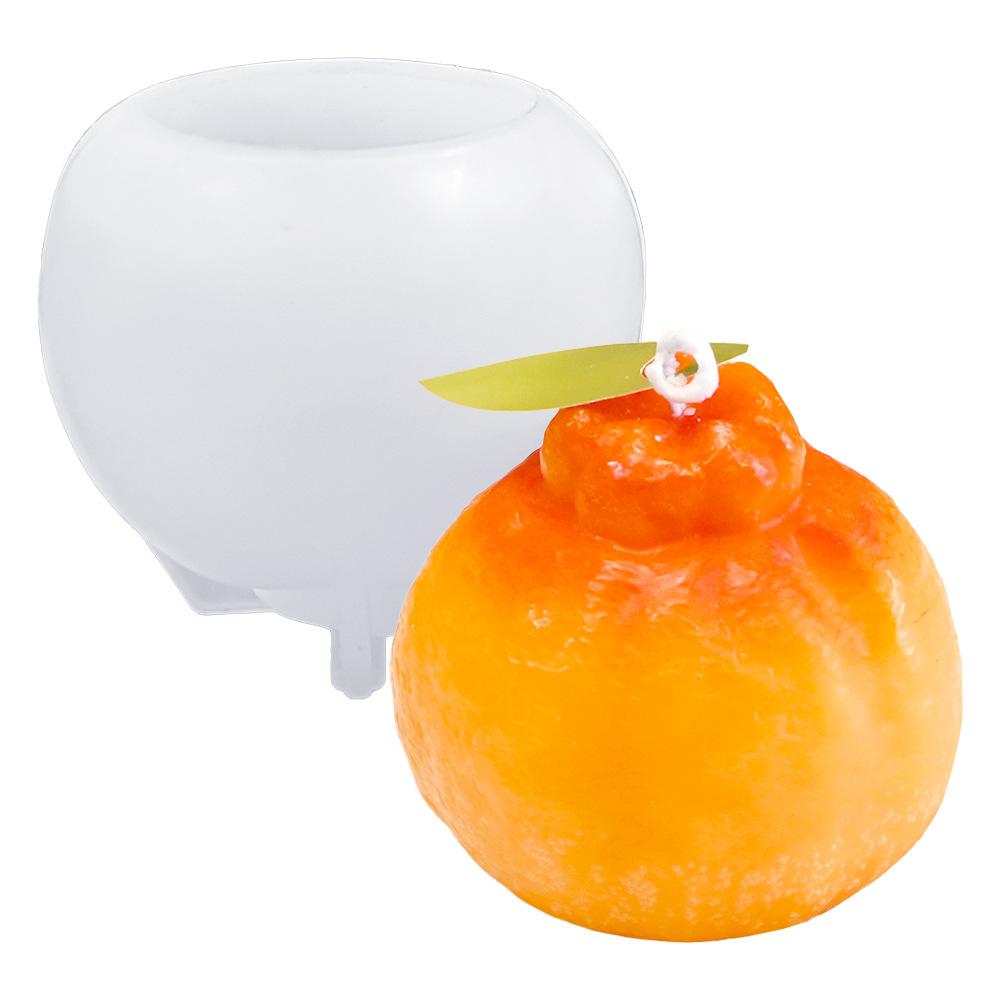 

3D Оранжевая силиконовая форма DIY Фрукты Уродливые Оранжевые формы для свечей Выпечка помадка Десерт Мусс Ледяной кубик Форма для льда для ручной работы