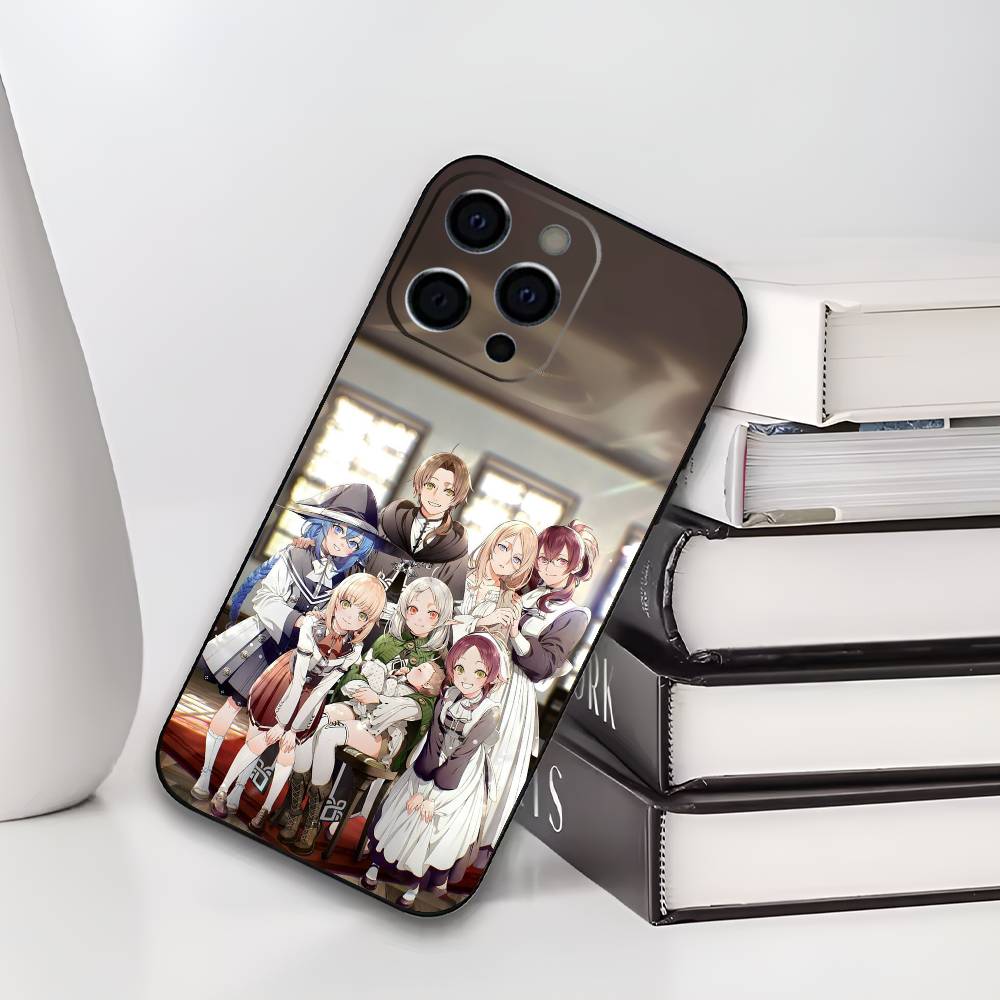 M-Mushoku Tensei Jobless Reincarnation Phone Case For iPhone 17,16,15,14,13,12,11 Plus,Pro Max,XS,Soft Black Cover