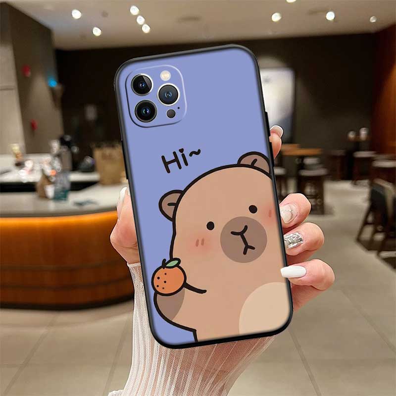 Cartoon  Capybara Art Case for Motorola Moto Edge 60 60s 70 G86 G56 G54 E14 G04S G45 G54 G64 S30 S50 X30 X40 X50 Ultra Pro Power