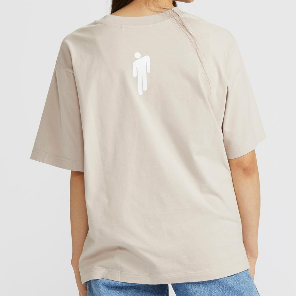 Uniqlo X Billie Eilish Letter Straight T-Shirt Women tops Light-Beige 430602-30
