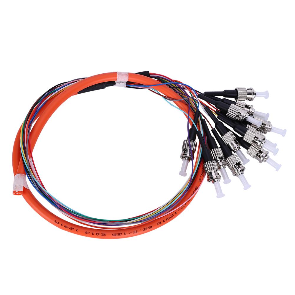 Fiber Pigtail Cable 12 Cores Multimode St UPC MM0.9 for Networks Communication System
