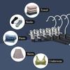 5/10/20 Pcs Rack Clip Stainless Steel Trousers Wardrobe Clip Anti-slip Clothespin Pants Clamp Clothes Hanger for Skirt