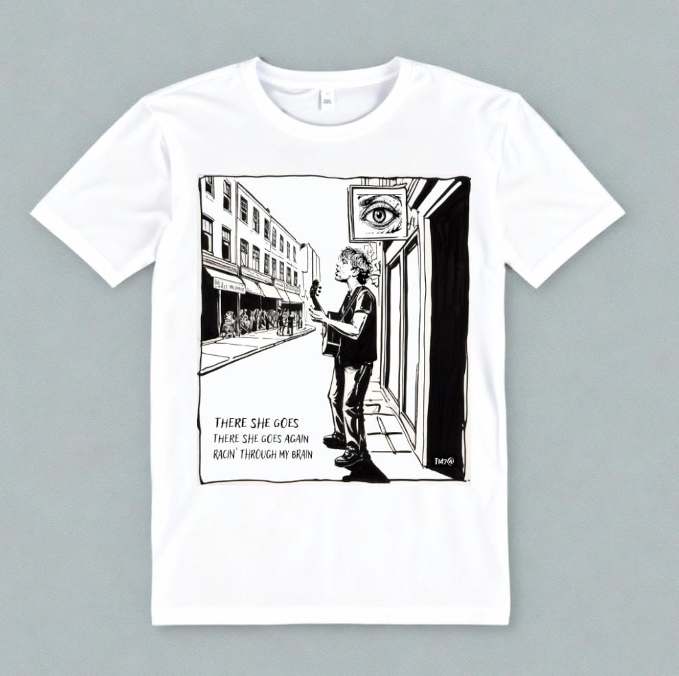 The La s T-shirt there she goes band cast lee mavers las XL