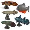 Piranha Mořský Život Rybí Model PVC Vzdělávací Model S Podstavcem Pro Vědecké Nadšence